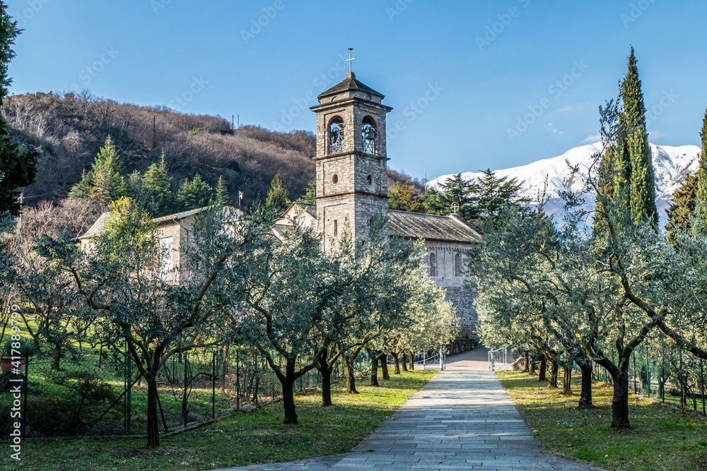The Abbey of Piona in the Lake of Como