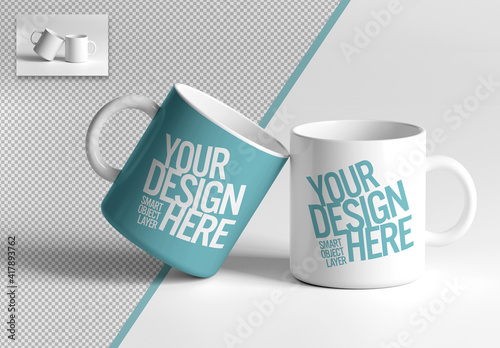 Mockup of a Ceramic Mug