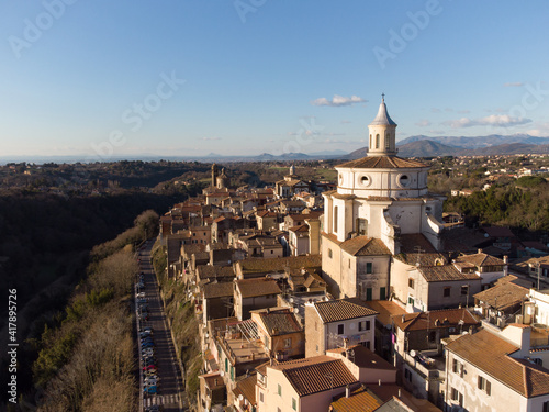 immagine aerea di Zagarolo, provincia di Roma photo