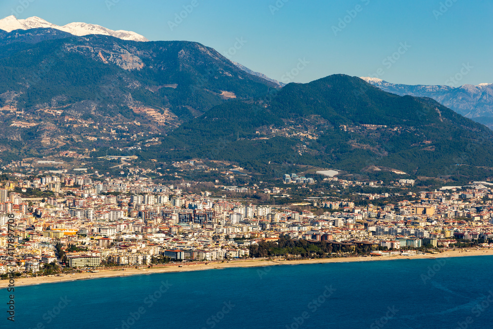 View of the Mediterranean coast.