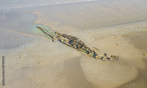 Epave du Crested Eagle plage de Zuydcoote 