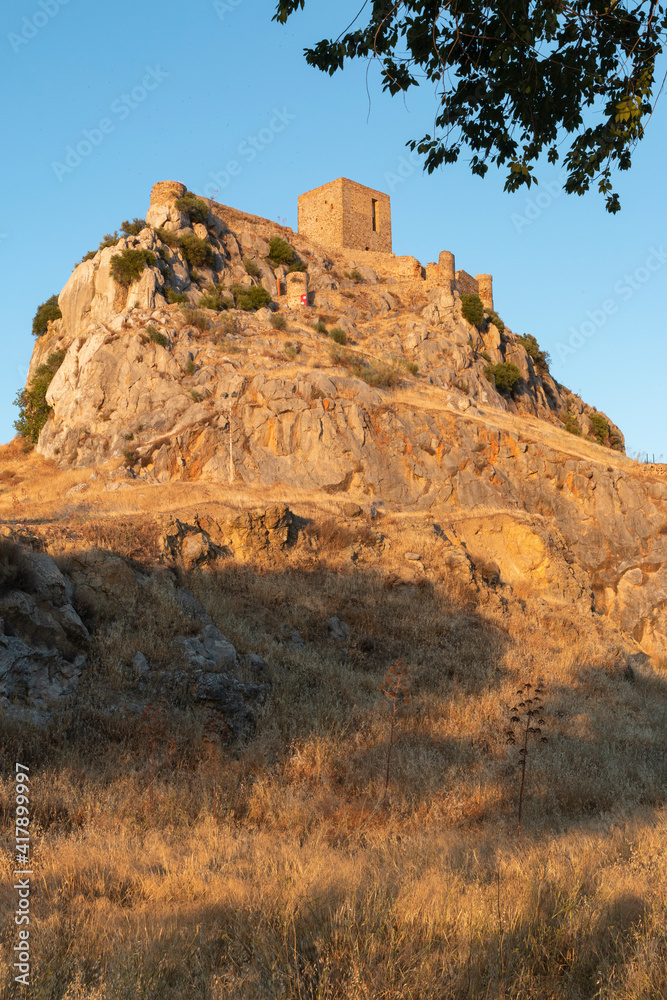 ancient castle on a mountain