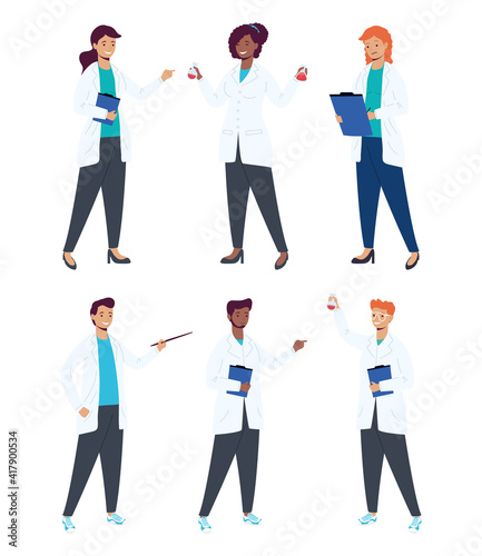 group scientifics characters