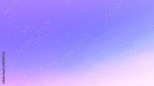 Abstract gradient background with bokeh particles. Festive backdrop. Violet color. 