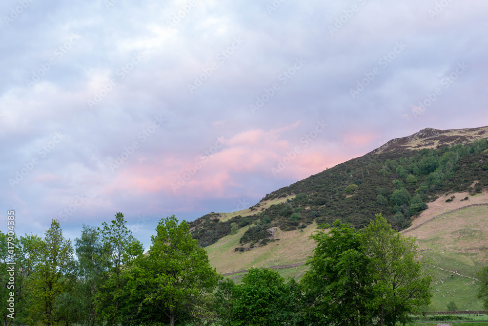 view of the mountains