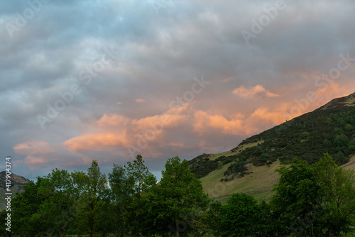 view of the mountains