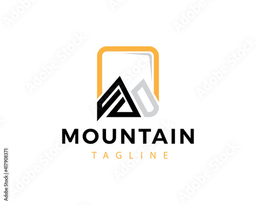 mountain logo line mountain logo simple logo