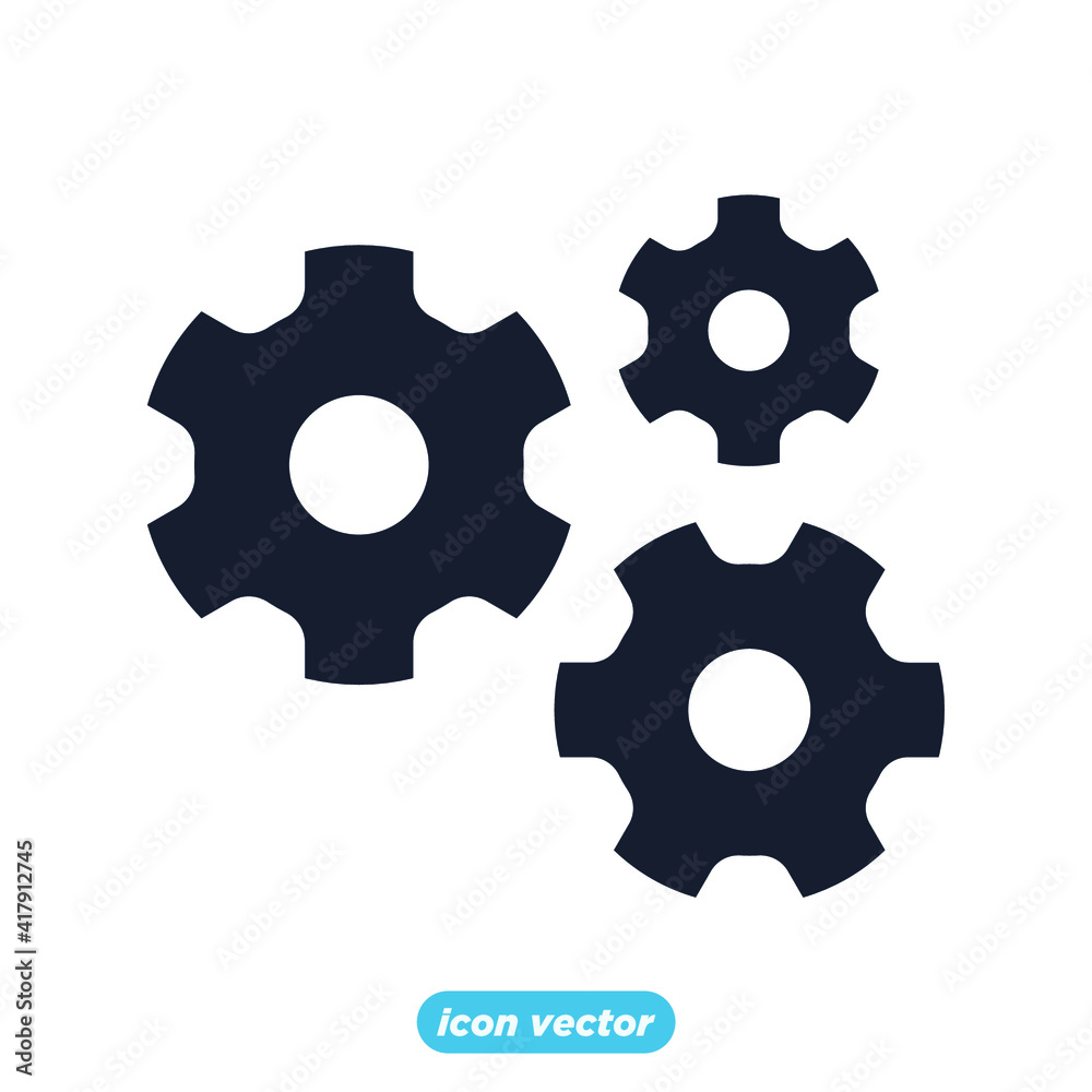 gear development icon. Business and finance gear development symbol template for graphic and web design collection logo vector illustration gear development icon. Business and finance gear development symbol template for graphic and web design collection logo vector illustration