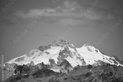 snow covered mountains