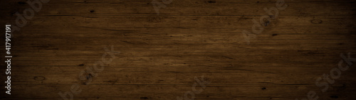 old brown rustic dark wooden texture - wood timber background panorama long banner 