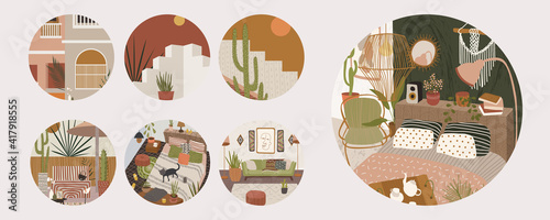 abstract portrait of a woman, beautiful fashionable minimalism in nude shades...