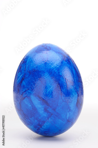 colored easter eggs on white background