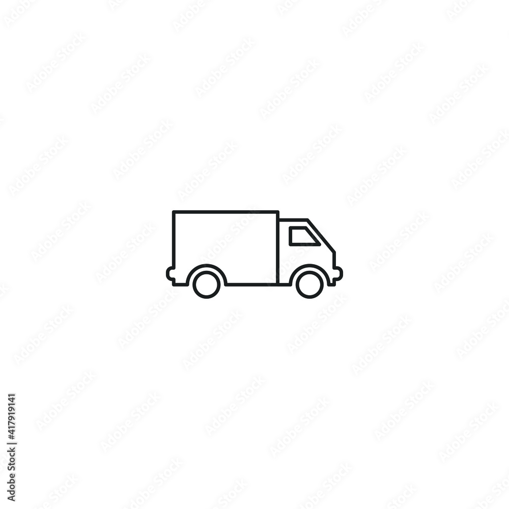 truck icon, isolated truck sign icon, vector illustration