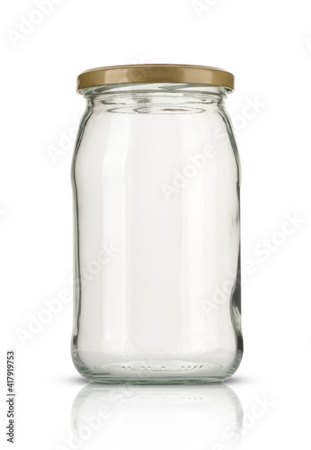 a large glass jar with a screw cap
