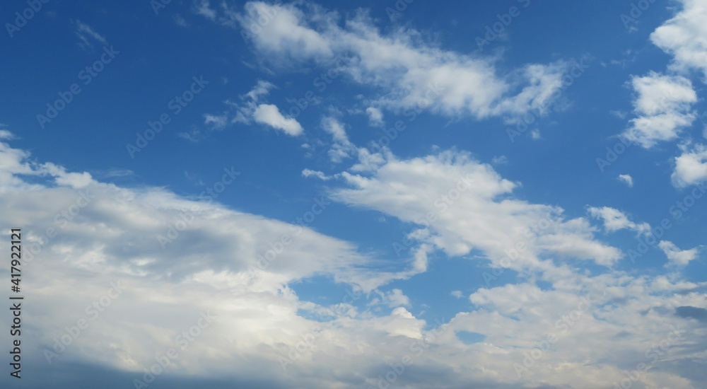 Beautiful clouds in the blue sky Beautiful clouds in the blue sky