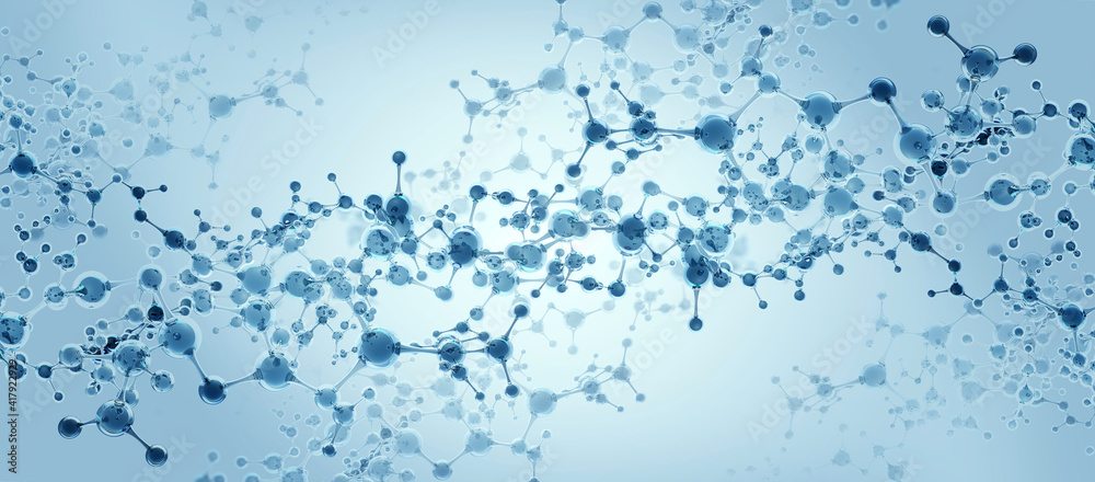 Molecular structure. Crystal cell 3D illustration. High quality nanotechnology, scientific, medical background Molecular structure. Crystal cell 3D illustration. High quality nanotechnology, scientific, medical background