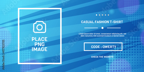 Modern blue template banner promotional website and social media