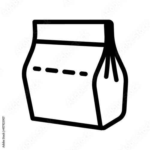 outline lunch box icon