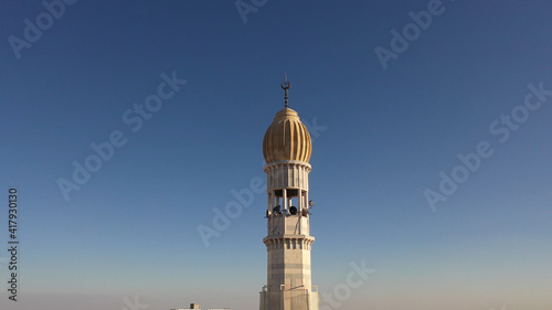 Mosque Tower minaret in Anata Refugees Camp, Jerusalem,aerial view
Drone view from east Jerusalem, close to pisgat zeev neighbourhood, Judean desert
 photo