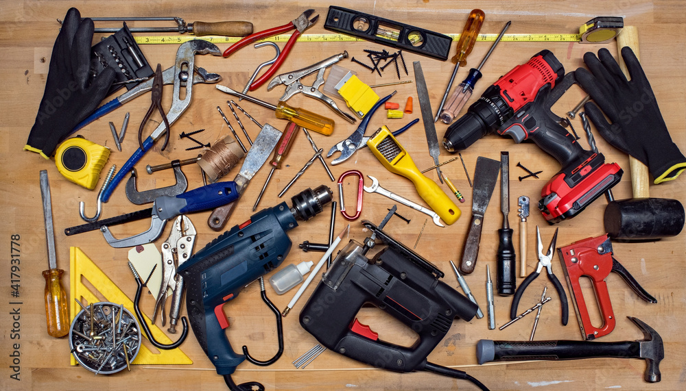 Power and Hand Tools Miscellaneous for Puzzle Template