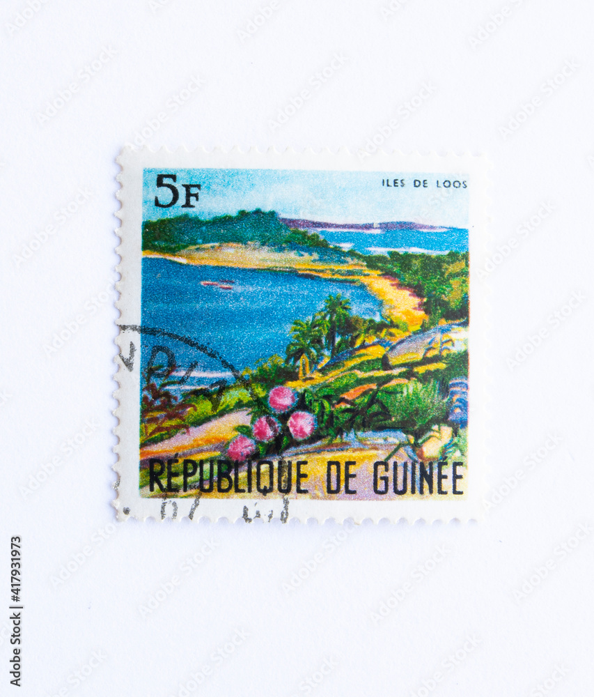 Guinea Republic Postage Stamp. circa 1967. Loos islands