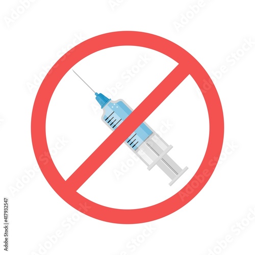 No vaccination icon