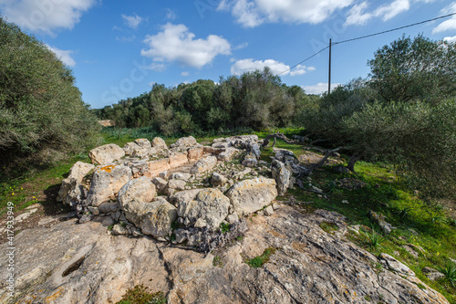 Ses Arenes de Baix sepulcher, end of the dolmen period, Ciutadella, Menorca, Balearic Islands, Spain