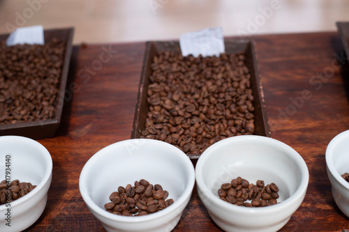 coffee beans and coffee