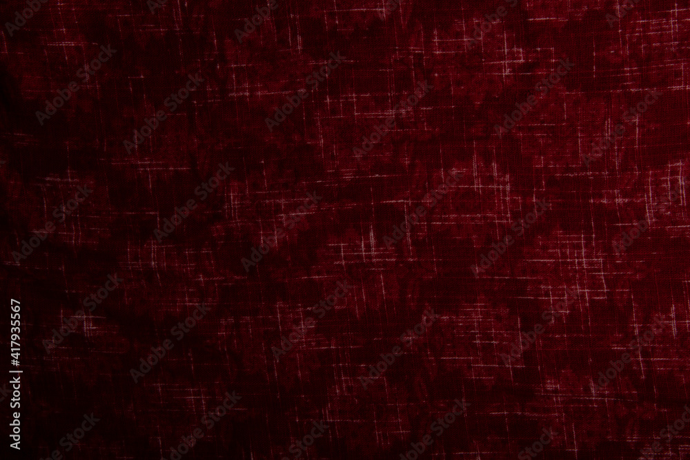 Red cloth background and texture, Grooved of red fabric abstract