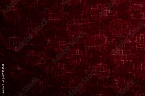 Red cloth background and texture, Grooved of red fabric abstract