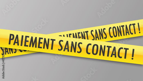 Logo paiement sans contact. photo