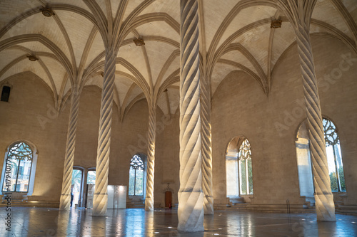 The interior of La Lonja of Palma de Mallorca during the day, Spain photo