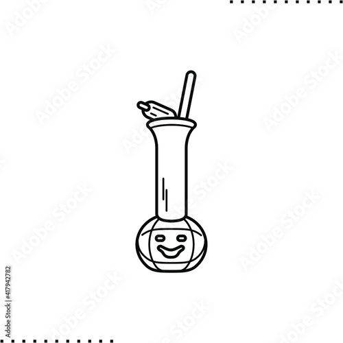 Mardi gras grenade vector icon in outlines