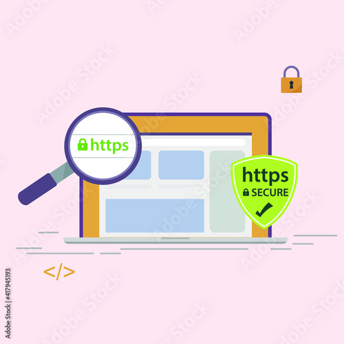 Website Security with https SSL certificate encryption