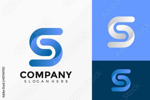 Letter S Monogram Logo Vector Design. Abstract emblem, designs concept, logos, logotype element for template.