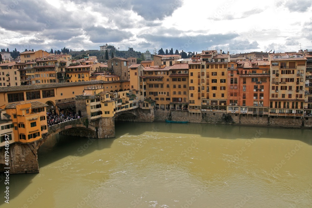 Obraz premium Florence, Italy. Ponte Vecchio view. 