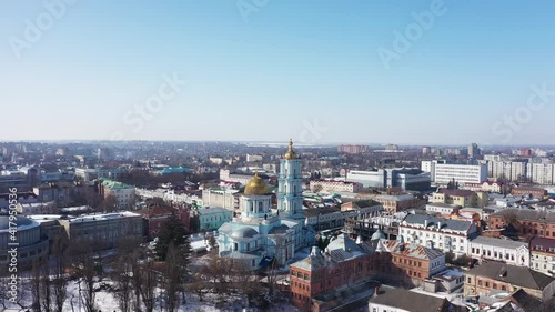 Wallpaper Mural The Sumy city in the sunny day Ukraine at the winter aerial view Torontodigital.ca