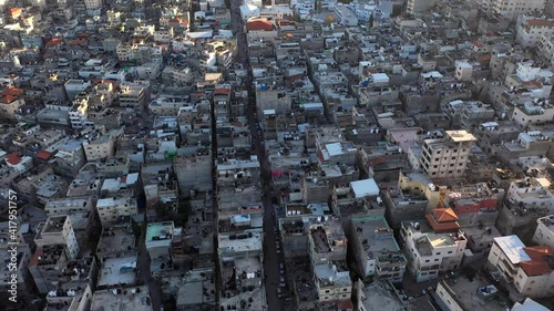 Anata Refugees Camp Rooftops Aerial view, Jerusalem
Drone view from east Jerusalem, close to pisgat zeev neighbourhood, jerusalem 
 photo