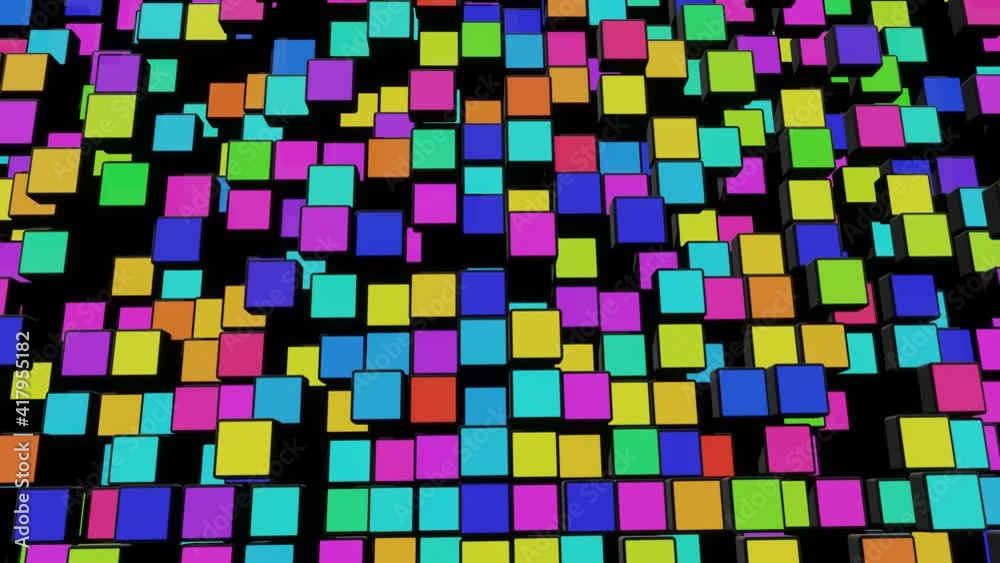 4k abstract looped dark background waves of cubes on plane and neon lights. Grid of cubes like neon bulbs. VJ cyberpunk neon style bg for event, presentation. Classic simple motion design backdrop 4k abstract looped dark background waves of cubes on plane and neon lights. Grid of cubes like neon bulbs. VJ cyberpunk neon style bg for event, presentation. Classic simple motion design backdrop