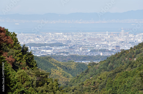 施福寺　参道より大阪湾遠望　大阪府和泉市