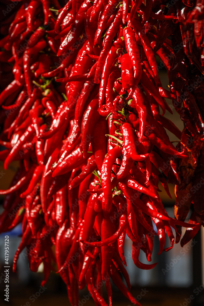 Naklejka premium Dry Red peppers