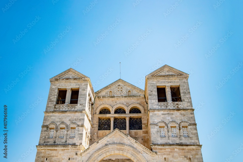 Nazareth, Israel. The Church of the Transfiguration on Mount Tabor
