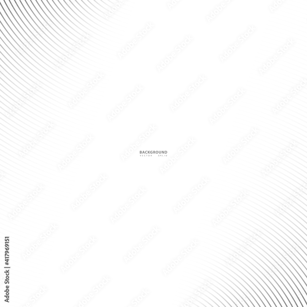 Abstract warped Diagonal Striped Background. Vector curved twisted slanting, waved lines texture. Brand new style for your business design