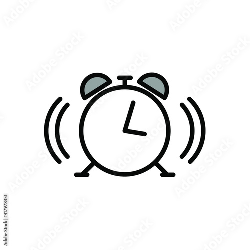 Illustration Vector graphic of  alarm clock icon