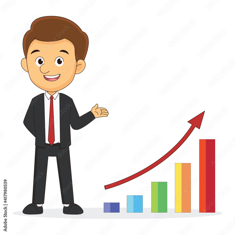 Businessman Doing A Presentation,office Style Businessman Doing A Presentation,office Style