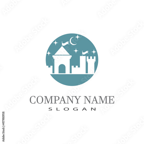 Castle Logo Template vector symbol icon design