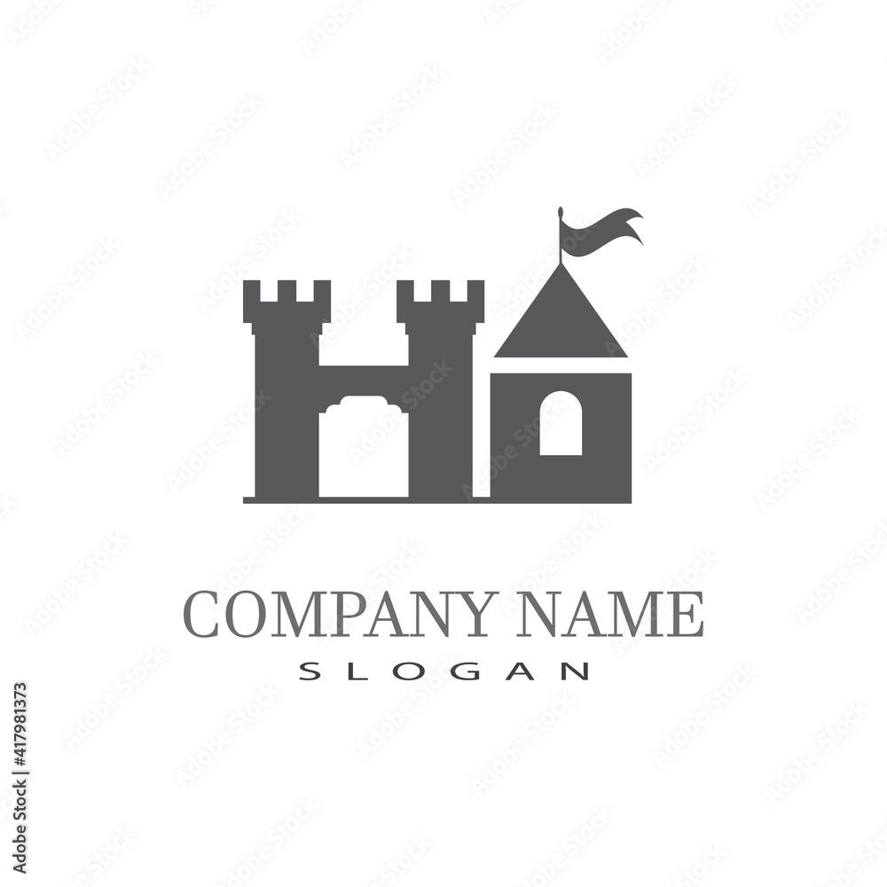 Castle Logo Template vector symbol  icon design