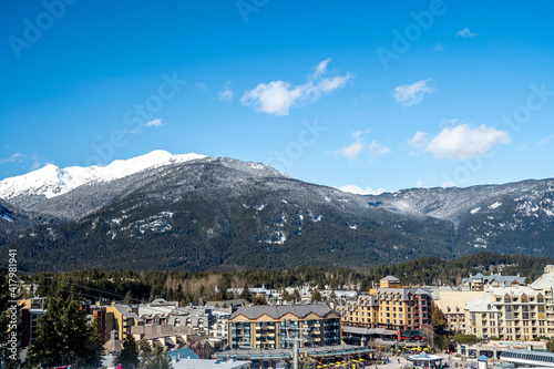 Pictures of the ski slopes at Whistler, BC, Canada. 