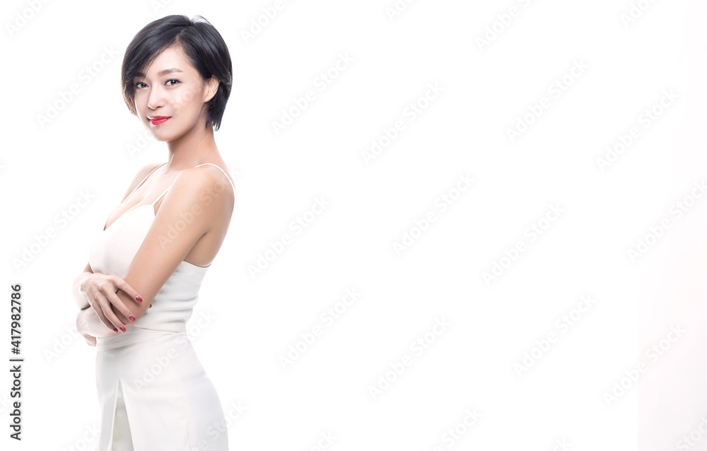 Portrait of beautiful woman with smile to you with health skin. Portrait of beautiful woman with smile to you with health skin.