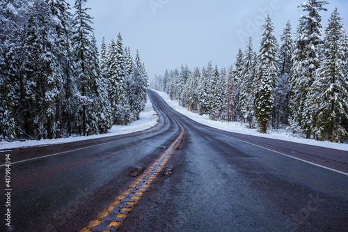 Winter Mountain Road, Mt Shasta, California © Stephen